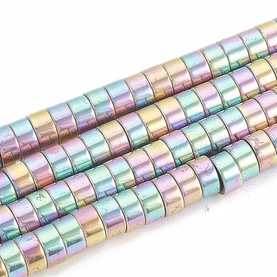 Electroplate Non-magnetic Synthetic Hematite Beads Strands G-T061-141D-1