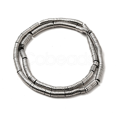 Non-magnetic Synthetic Hematite Beads Strands G-K011-4x1mm-03-1