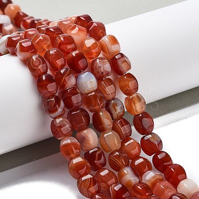 Natural Agate Beads Strands G-G172-02-1