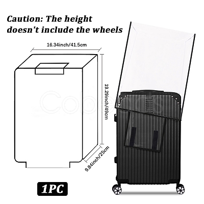 Transparent PVC Luggage Cover AJEW-WH20080-52C-1