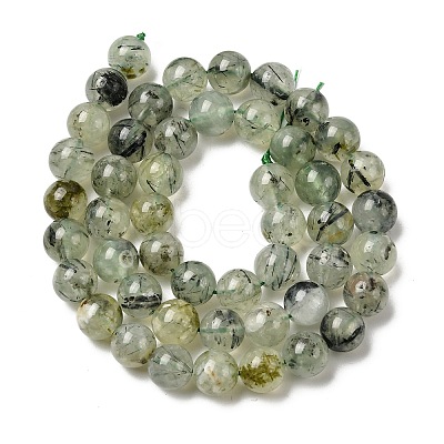 Natural Prehnite Beads Strands LS-G-G457-8mm-03-1
