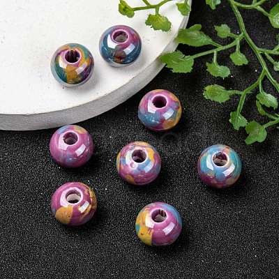 Handmade Porcelain European Beads X-OPDL-Q100-1-1