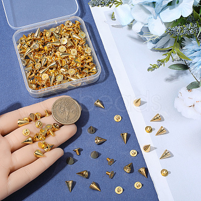 100Pcs Alloy Rivets FIND-GF0008-54G-1