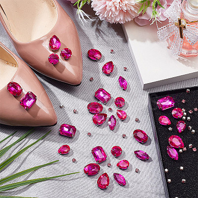 156Pcs 7 Styles Sew on Rhinestone DIY-SP0007-30D-1