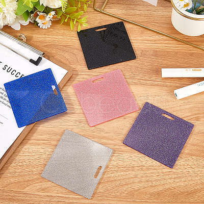 5Pcs 5 Colors Acrylic Big Pendants MACR-CN0001-01A-1