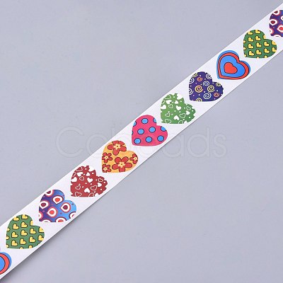 Heart Shaped Stickers Roll DIY-K027-A07-1