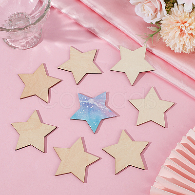 50Pcs Wood Cutouts DIY-SP0004-64A-01-1