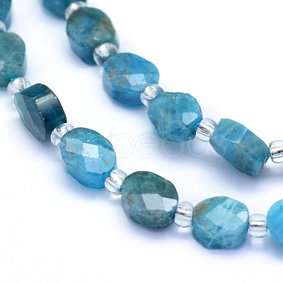 Natural Apatite Beads Strands G-L552J-01A-1