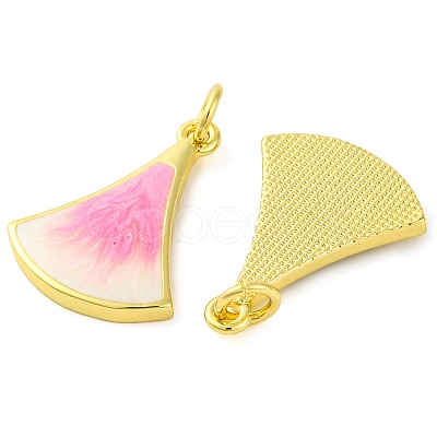 Brass Enamel Pendants KK-S401-06G-1