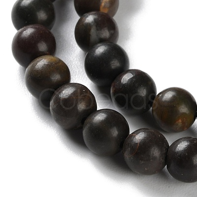 Natural Polychrome Jasper/Picasso Stone/Picasso Jasper Beads Strands G-C160-01-6mm-1