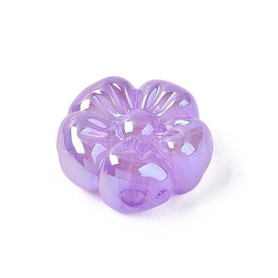 UV Plating Opaque Acrylic Beads OACR-N161-08F-1