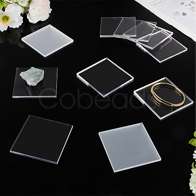 12Pcs Acrylic Display Pedestals ODIS-FG0002-17-1