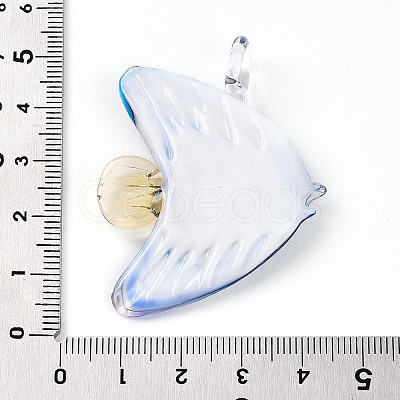 Handmade Lampwork Big Pendants LAMP-T023-06-1