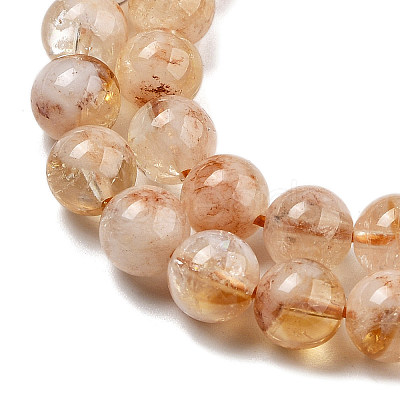 Heated Natural Citrine Beads Strands X-G-NH0010-04-1