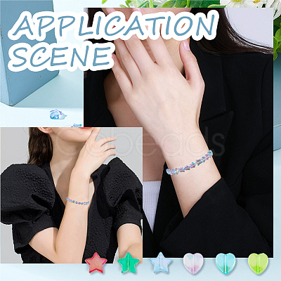 Eco-Friendly Transparent Acrylic Beads TACR-DC0001-04A-1