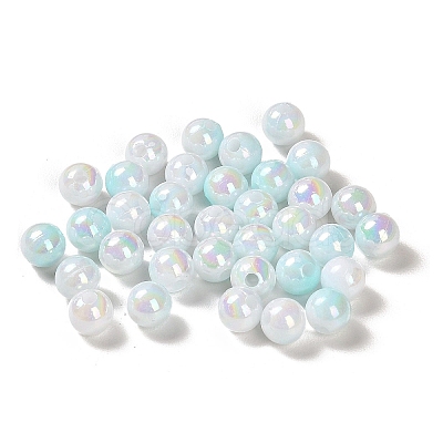 Opaque Acrylic Beads X-OACR-Z016-01B-02-1
