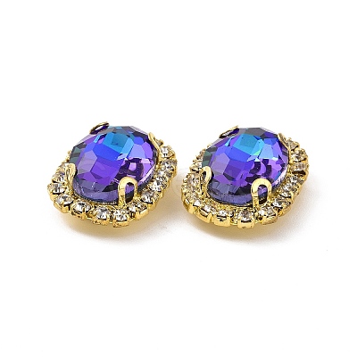 Oval Sew on Rhinestone DIY-E062-05G-B03-1