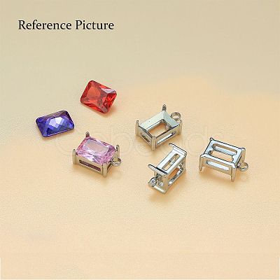 304 Stainless Steel Rhinestone Claw Settings STAS-U042-03A-P-1