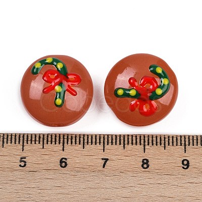 Christmas Handmade Lampwork Enamel Beads X1-LAMP-C020-03E-1