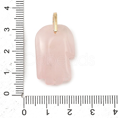 Natural Rose Quartz Carved Pendants GG-CBA5963-01A-NH-1