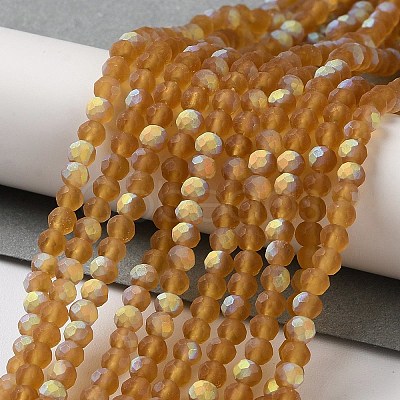 Imitation Jade Glass Beads Strands EGLA-YW0003-19B-03-1