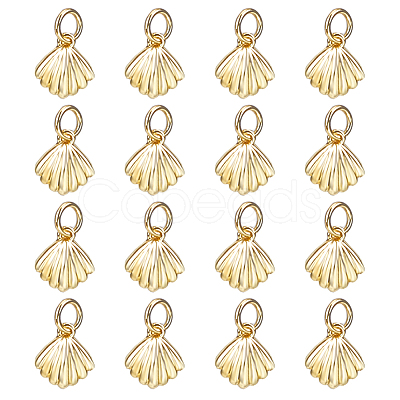 16Pcs Brass Charms ZIRC-HY0001-14-1