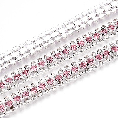 Iron Rhinestone Cup Chains CH-T006-04S-08-1