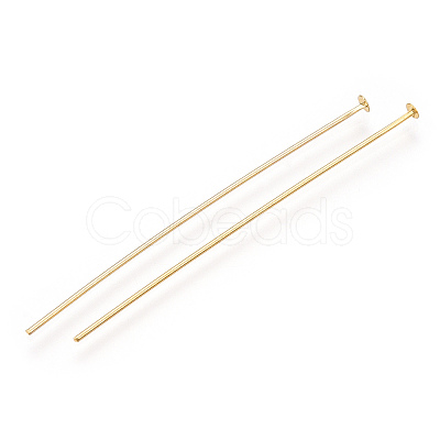 Brass Flat Head Pins KK-G331-11-0.7x51-1