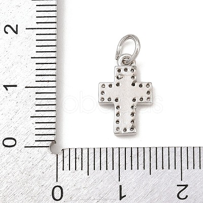 Brass Micro Pave Cubic Zirconia Pendants KK-G544-20P-1
