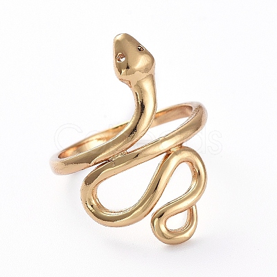 Adjustable Brass Cuff Rings LS-RJEW-G096-32G-1