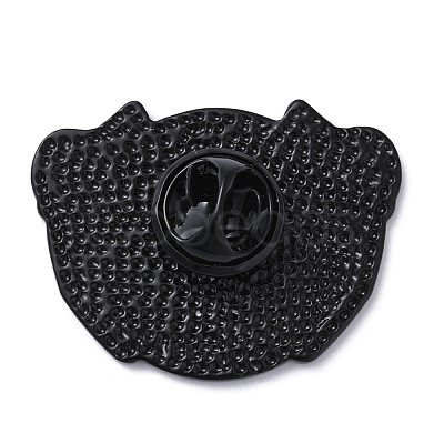 Black Alloy Brooches JEWB-G035-04C-1