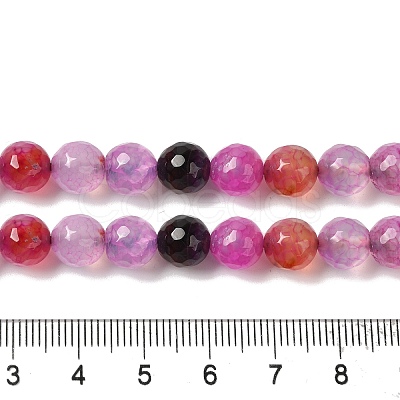 Dyed & Heated Natural Dragon Veins Agate Beads Strands G-P539-A01-27-1