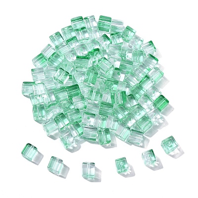 100Pcs Baking Paint Transparent Glass Beads DGLA-YW0001-35B-1
