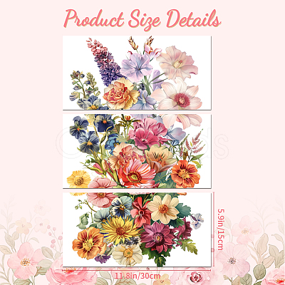 3 Sheets 3 Styles PVC Waterproof Decorative Stickers DIY-WH0404-040-1