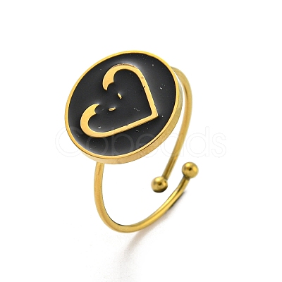 Adjustable 304 Stainless Steel Rings LS-RJEW-B058-02G-09-1