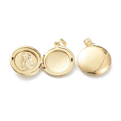 Brass Locket Pendants LS-KK-P199-07G-1