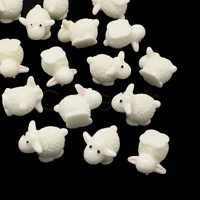 Sheep Resin Cabochons CRES-R183-36-1
