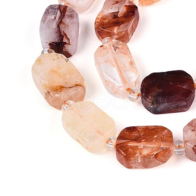 Natural Hematoid Quartz/Ferruginous Quartz Beads Strands G-T138-26A-04-1