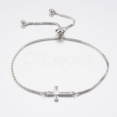 Adjustable Brass Bolo Bracelets BJEW-P200-12P-1