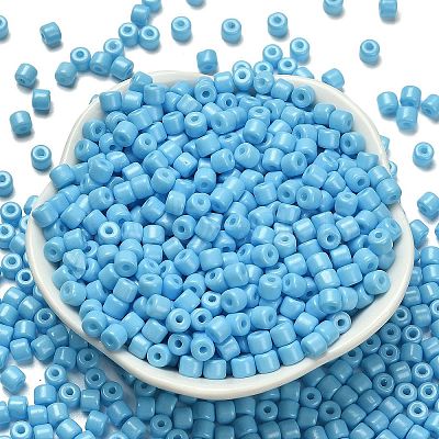 Baking Paint Pearlized Glass Seed Beads SEED-C001-04A-08-1