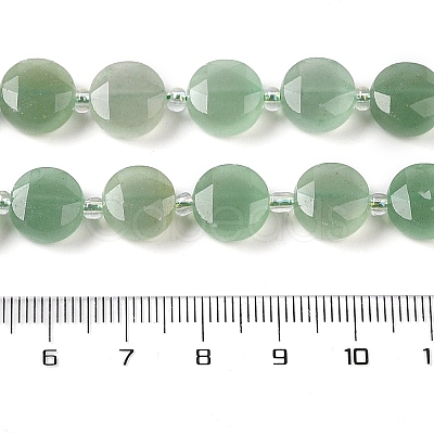 Natural Green Aventurine Bead Strands G-C116-A02-01-1
