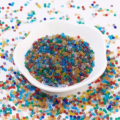 12/0 Grade A Round Glass Seed Beads SEED-Q006-FM-1