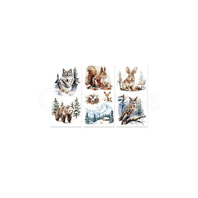3 Sheets 3 Styles PVC Waterproof Decorative Stickers DIY-WH0404-335-1