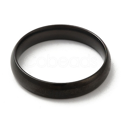 Ion Plating(IP) 304 Stainless Steel Flat Plain Band Rings STAS-I160-C-19mm-B-1