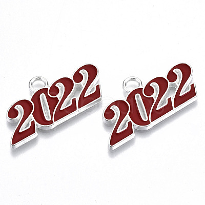 Alloy Enamel Pendants PALLOY-N160-001-03S-RS-1