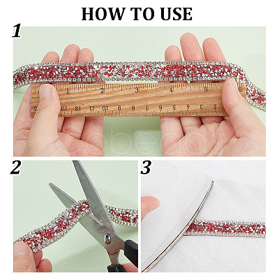3Pcs 3 Colors Hotfix Rhinestone Trimming DIY-PH0021-27-1