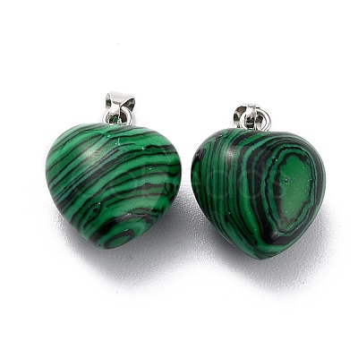 Synthetic Malachite Pendants G-I311-A32-1