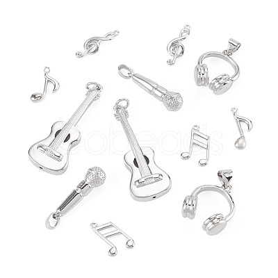 12Pcs 6 Styles Brass Pendants FIND-TA0008-88P-1