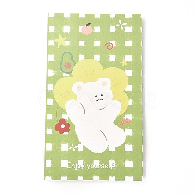Rectangle with Bear Pattern Paper Candy Bags CARB-G007-03D-1