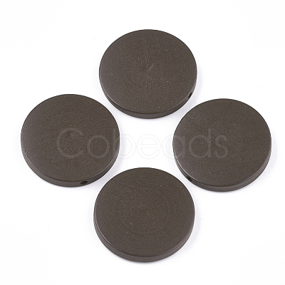 Painted Natural Wood Beads X-WOOD-S049-02A-01-1